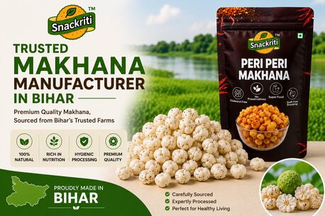 Mumbai, Food Delivery, Snackriti Leading The Market As A Makhana Manufacturer In Bihar