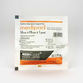 Ahmedabad, Health & Beauty Items, INR 60,  CE Certified Medipad Surgical Dressing Sterile Pad 10cm X 20cm