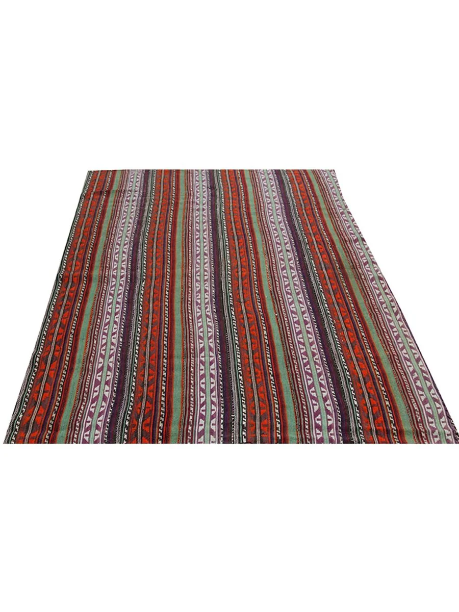 New York, Furniture, USD 540,  5x6 Orange Plum Antique Persian Kilim Rug