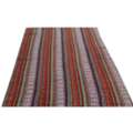 USD 540,  5x6 Orange Plum Antique Persian Kilim Rug