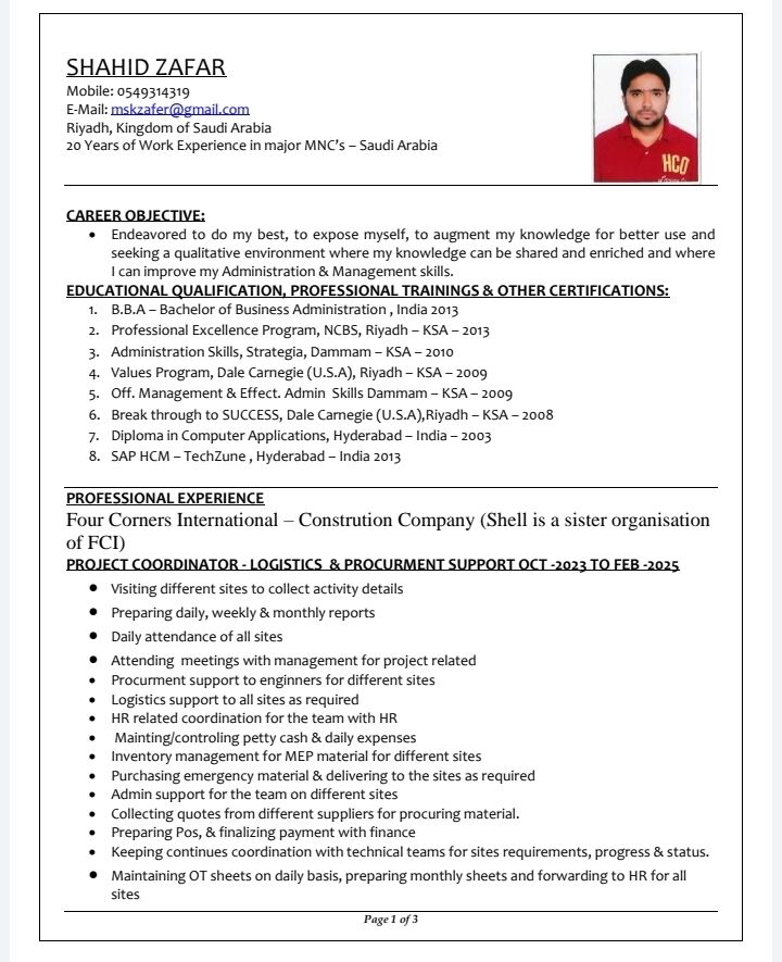 Riyadh, Job Seekers, Projects Executive - Admin & Secretary, 15Years Experienced Looking For A Job - ١١٥