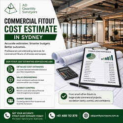 Sydney, Construction, Commercial Fitout Cost Estimate In Sydney | AD Quantity Surveyors