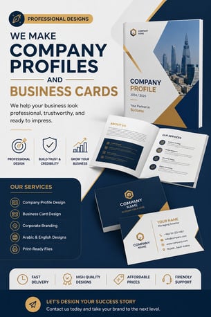Riyadh, Graphic Design, Professional Company Profile And Business Card Design