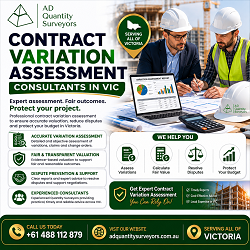 Melbourne, Construction, Contract Variation Assessment Consultants In VIC | AD Quantity Surveyors