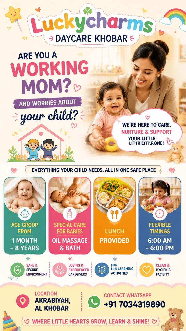 Akrabia, Daycare, Daycare In Khobar Akrabiyah Near King Fahd Hospital