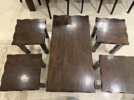 Rabigh, Furniture, SAR 300,  Serving Tables: 4 Small And 1 Large, High Quality And Sturdy Wood.