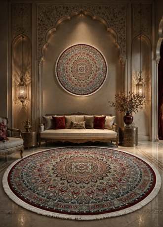 Mumbai, Household Items, INR 4000,  Shop Stylish Round Rug In Living Room Online At Weave And Design
