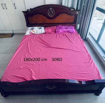 Manama, Furniture, BHD 30,  King Size Bed With Matress For Sale 30BD 66300213