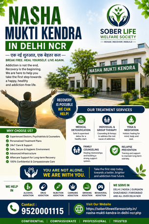 New Delhi, Health, Nasha Mukti Kendra In Delhi NCR