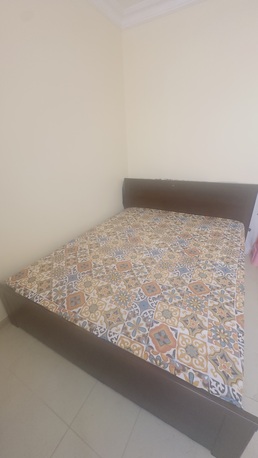 Khobar, Furniture, SAR 500,  Queen Size Bed With Mattress & Single Side Table