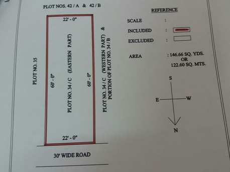 Hyderabad, Real Estate For Sale, INR 12466100,  Studio,  146 Sq. Yard,  Plot For Sale 146.66 Sqrd LRS APPROVED In Tolichowki
