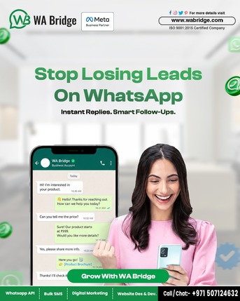 Dubai, Marketing, Stop Losing Leads On WhatsApp With Smart Automation | WA Bridge
