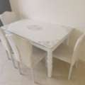 SAR 350,  Marble Dinning Table With Four Chairs