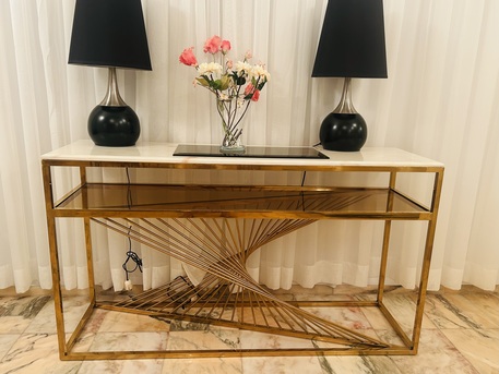 Jeddah, Furniture, SAR 450,  Elegant Marble Top Console Table