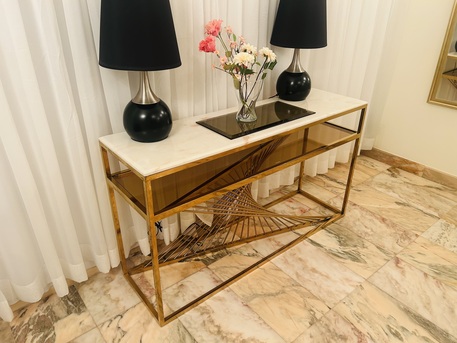 Jeddah, Furniture, SAR 450,  Elegant Marble Top Console Table