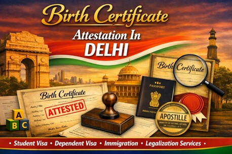 New Delhi, Legal, Birth Ccertificate Attestation In Delhi
