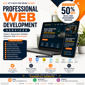 Islamabad, Web Design & Development, Professional Web Development Services To Grow Your Business Online
