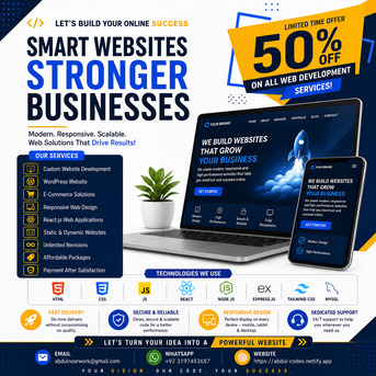 Islamabad, Web Design & Development, Professional Web Development Services To Grow Your Business Online