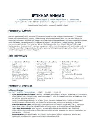 Riyadh, Job Seekers, IT Support Specialist | Helpdesk Support | System Administration