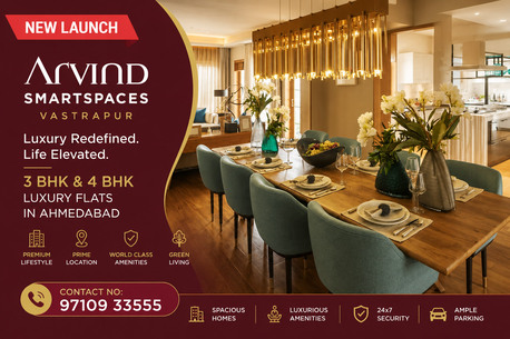 Ahmedabad, Real Estate For Sale, INR 31600000,  3 BR,  1352 Sq. Feet,  Arvind Smartspaces Vastrapur Connectivity, Schools And Nearby Facilities