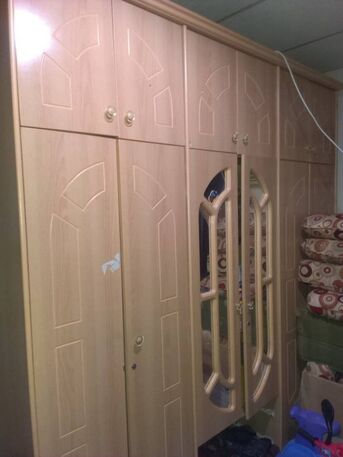 Yanbu, Furniture, SAR 250,  6-Door Wooden Wardrobe With Overhead Storage