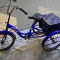 SAR 400, Blue 3 Wheeled Bike With Rear Trunk For Items