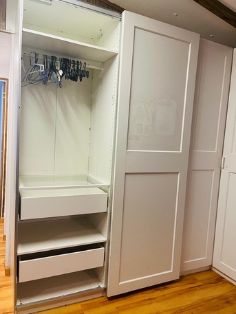 Jeddah, Furniture, SAR 1500,  IKEA Pax/grimo Sliding Wardrobe 150x66x236 IKEA Pax/grimo Corner Wardrobe 110x110x236  Bot