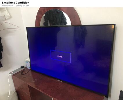 Khobar, Household Items, SAR 700,  Haam 55 Inch LED TV - Working Perfectly With Remote And Tv Stands