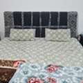 SAR 700,  King Size Bed With Dressing Table, Side Stool, Cabinet And Semi Auto Washing Machine.