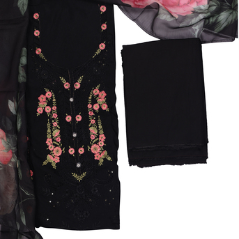 New Delhi, Clothing & Accessories, INR 2999,  🌸 Premium Georgette Unstitched Suits For Women &ndash; Elegant Ethnic Wear By Aurum 🌸