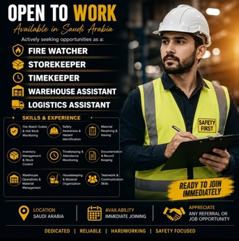 Riyadh, Job Seekers, Open To Work | Available In Saudi Arabia