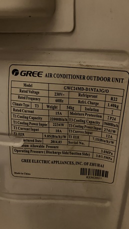 Al Murabba, Air Conditioners, SAR 1200,  GREE Split AC 2 Tons