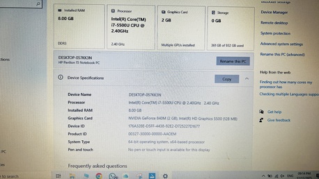 Hara, Computers, SAR 950,  HP Pavilion Laptop Corei7 1TB HDD 8GB RAM