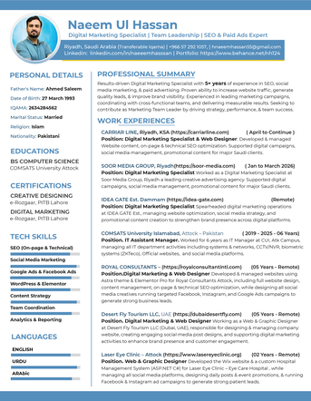 Riyadh, Job Seekers, Digital Marketing Specialist | Team Leadership | SEO & Paid Ads Expert