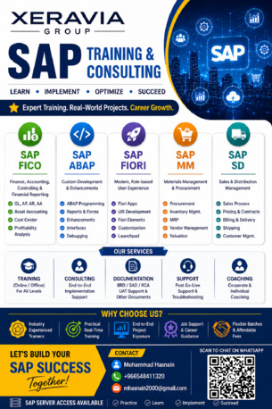 Riyadh, Lessons Offered, SAP Training & Consulting Services.