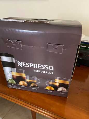 Jeddah, Machinery, SAR 950,  Nespresso Vertuo Plus Bundle - Machine + Milk Frother + Capsules
