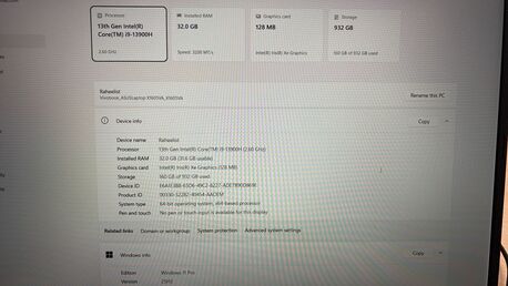 Riyadh, Computers, SAR 2300,  Assus Vivobook I9, 32gb Ram, 1tb, Laptop