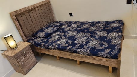 Riyadh, Furniture, SAR 350,  Single Bed With Side Table And Matress