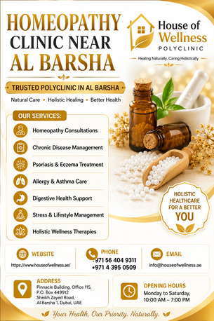 Al Barsha, Health, Homeopathy Clinic Near Al Barsha | Trusted Polyclinic In Al Barsha