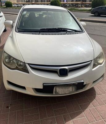 Jubail, Vehicles, Cars & Trucks , SAR 19500,  Honda Civic,  2007,  Automatic,  304000 KM,    For Sale - Pearl White, Well Maintained And Good Running Condition