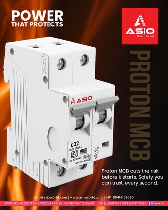 Lucknow, Electronics, Modular Mcb Switches For Home | Asio Electricals