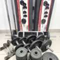 SAR 650,  Home Gym Setup- York 100KG Dumbbell & Barbell Set + Bench Press + Accessories