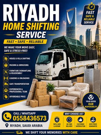 Riyadh, Delivery, RIYADH HOME AND OFFICE SHIFTING SERVICE