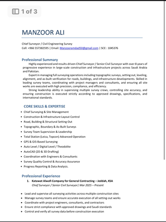 Al Ajwad, Job Seekers, Surveyor