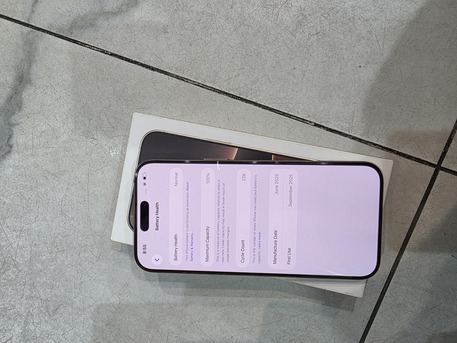 Khobar, Mobile Phones, SAR 4550,  IPhone 16 Pro Max 1TB 100 Battery Life Only Serious Buyer Contact Me