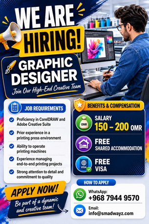 Muscat, Jobs, Graphic Designer