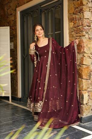 Jaipur, Clothing & Accessories, INR 6500,  Buy Royal Plum Suit Set Online