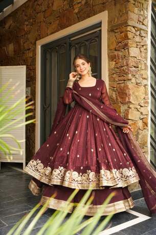 Jaipur, Clothing & Accessories, INR 6500,  Buy Royal Plum Suit Set Online