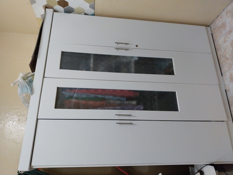 Jubail, Furniture, SAR 400,  Wardrobe For Sale 4 Doors White Clour