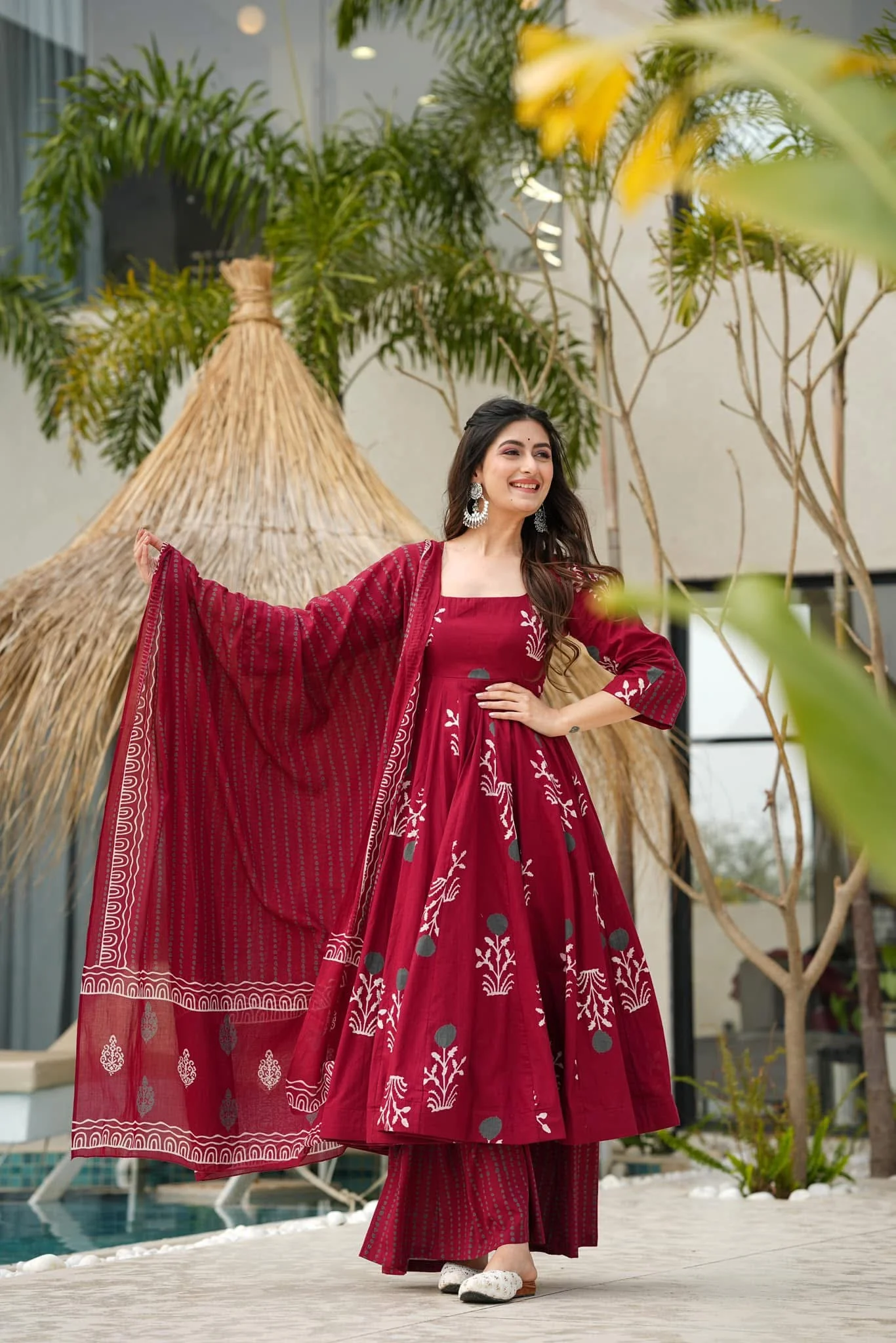 Jaipur, Clothing & Accessories, INR 3500,  Buy Maho Chic Cotton Suit Set Online